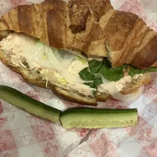 Chicken salad croissant
