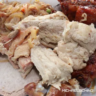 Plate (Pork, Chicken, Turkey Tail, Sapasui, &amp; Taro) on Thursday, July 6 from Wing's of Love, Samoan Assembly of God Church