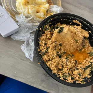 Egusi Soup W/Assorted meat