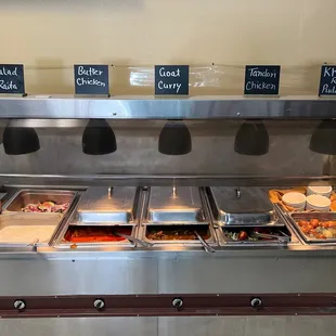 a variety of food items