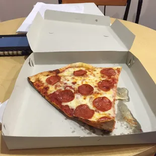 ONE slice of pizza.