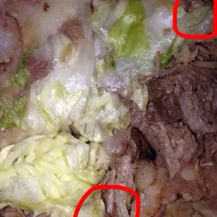 A torta with hairs in it