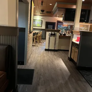the dining area