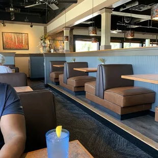 View of some booths