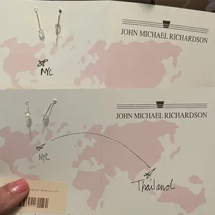 Card my earrings came on