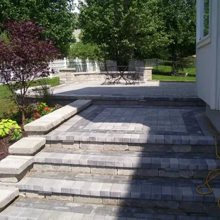 Stone Walkway &amp; Step Installation