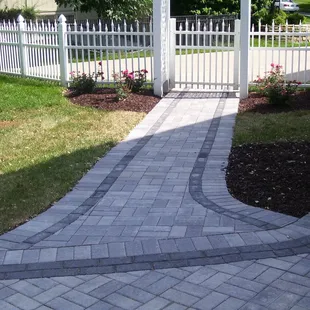 Stone Walkway &amp; Step Installation