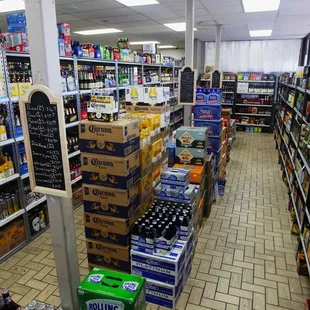 a wide selection of beer