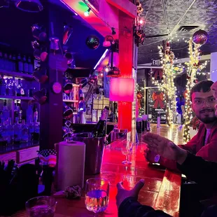Champagne + the boys! This place has the coolest vibe