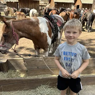 My 5yo they took around on a lead horse