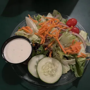Side salad... super fresh, great ranch