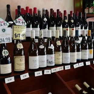 more wines, and some hard to find wines...