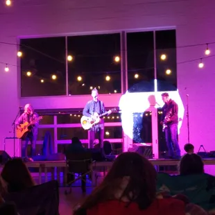 Scott, Robb and Greg of the Clark&apos;s. Probably our last concert in the park for 2022.