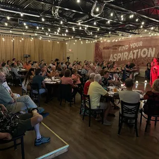 We host fun theatrical events in our event room.