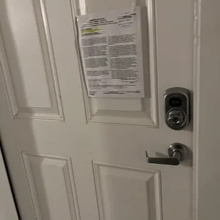 Another eviction notice...