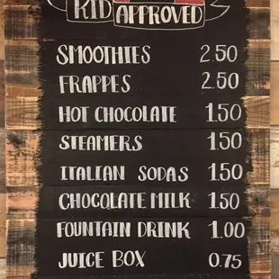 Kids Menu