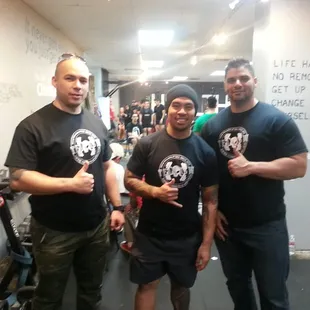 The three coaches! Jonathan, Edward, and Luis