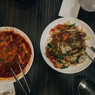 glass noodles. Perfectly made and hot off stove. All my friends enjoyed.