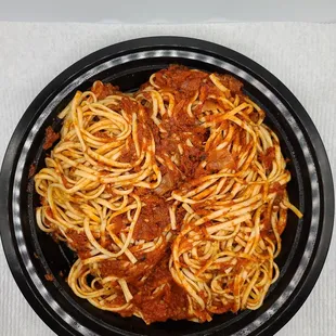 Linguini marinara, large size