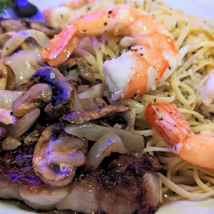 Steak and Shrimp Scampi