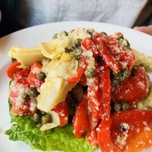 Artichoke and roasted pepperonata