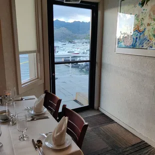 The view at the back