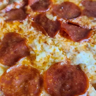 a pepperoni pizza