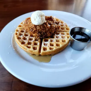 Fried Chicken and Waffle.