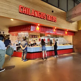 One of the Mexican restaurants in the food hall