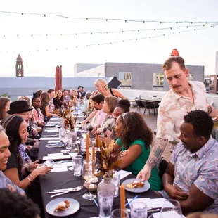 Rooftop dinner and wine pairing with Moon Tide &amp; Vino Culture