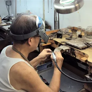 Bench Jeweler at work