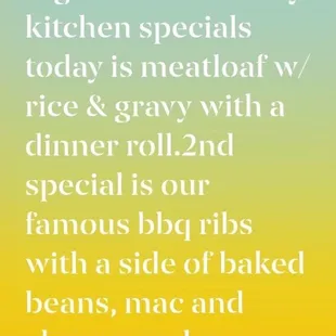 Big Mama's Country Kitchen Special