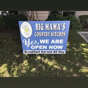 a big mama's country kitchen sign