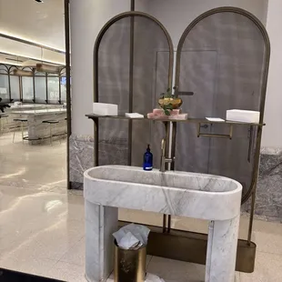 Hand washing stations- fully equipped and looking lovely