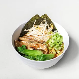 a bowl of asian food