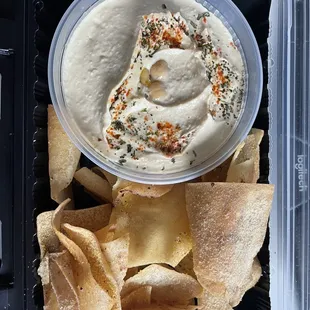 Hummus Plate with Pita Chips