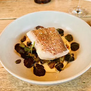 Vermilion with celery root