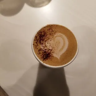 a cup of cappuccino