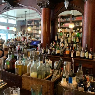 The bar has character