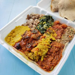 Vegetarian Sampler, delivered