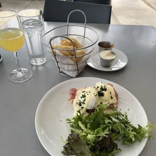 Benedict and biscuits