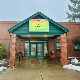 Front entrance to restaurant