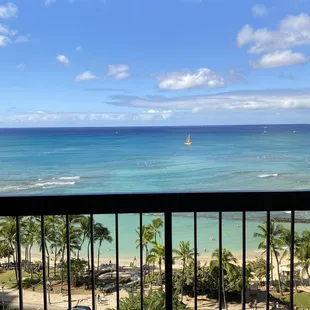 Beach right across the street. The hotel has a flower "hallway" that leads right to the street where you can rinse off the sand.