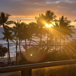 Fascinating sunsets from our balcony