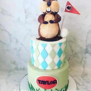 Golf 40th Birthday Party Cake