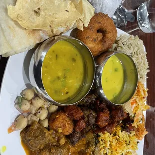 Sunday lunch buffet spread