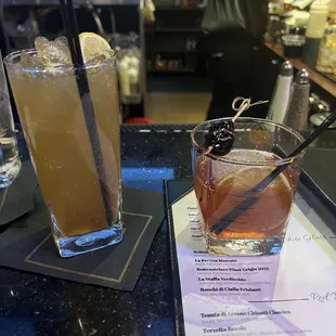 Long Island and old fashioned.