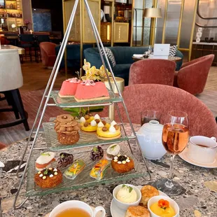Cherry blossom afternoon tea