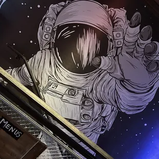 a man in a space suit