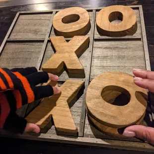 Giant tic tac toe board